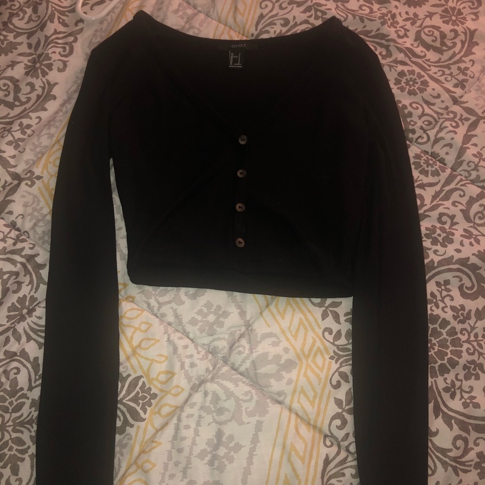Black Crop Top